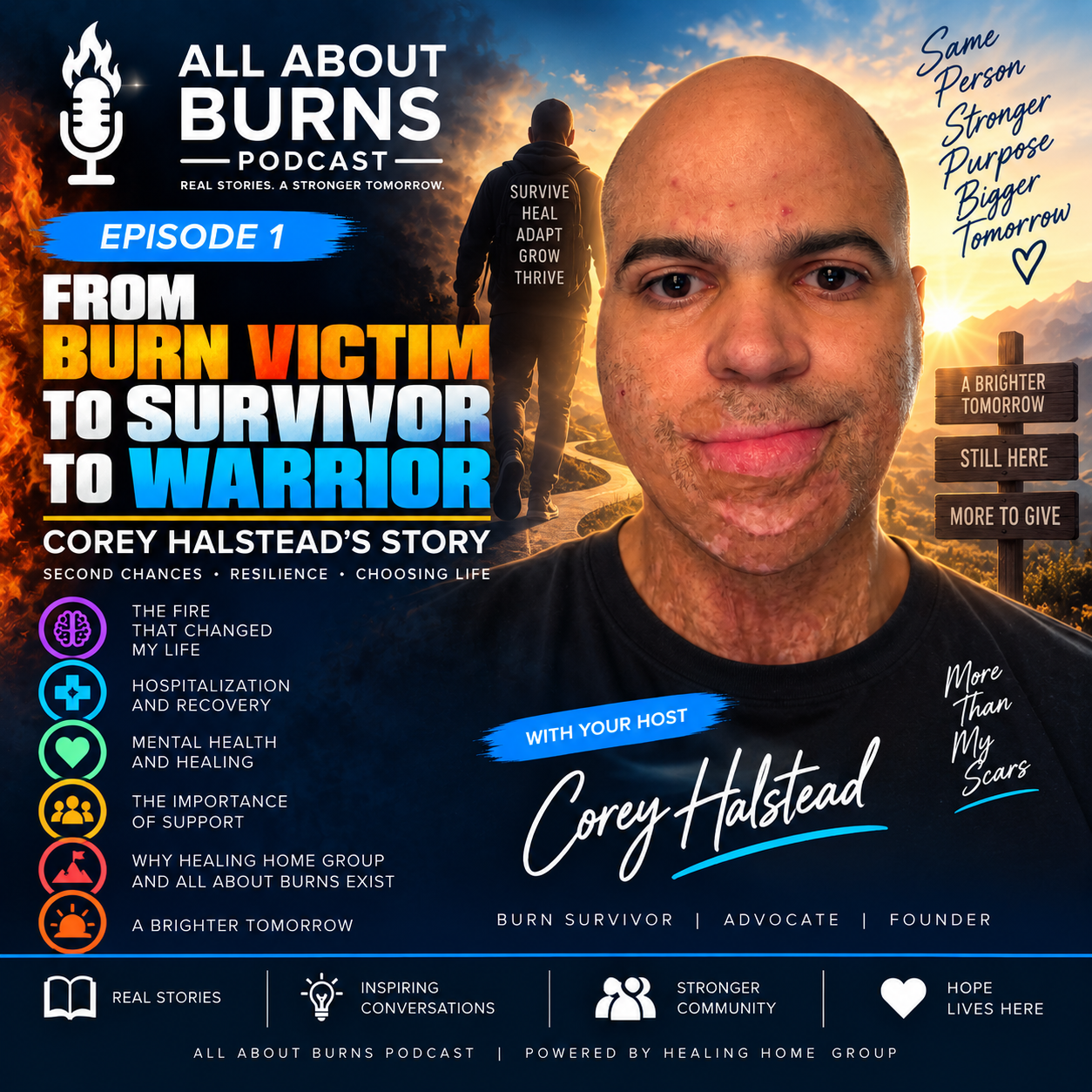From Burn Victim to Survivor to Warrior — Corey Halstead’s Story